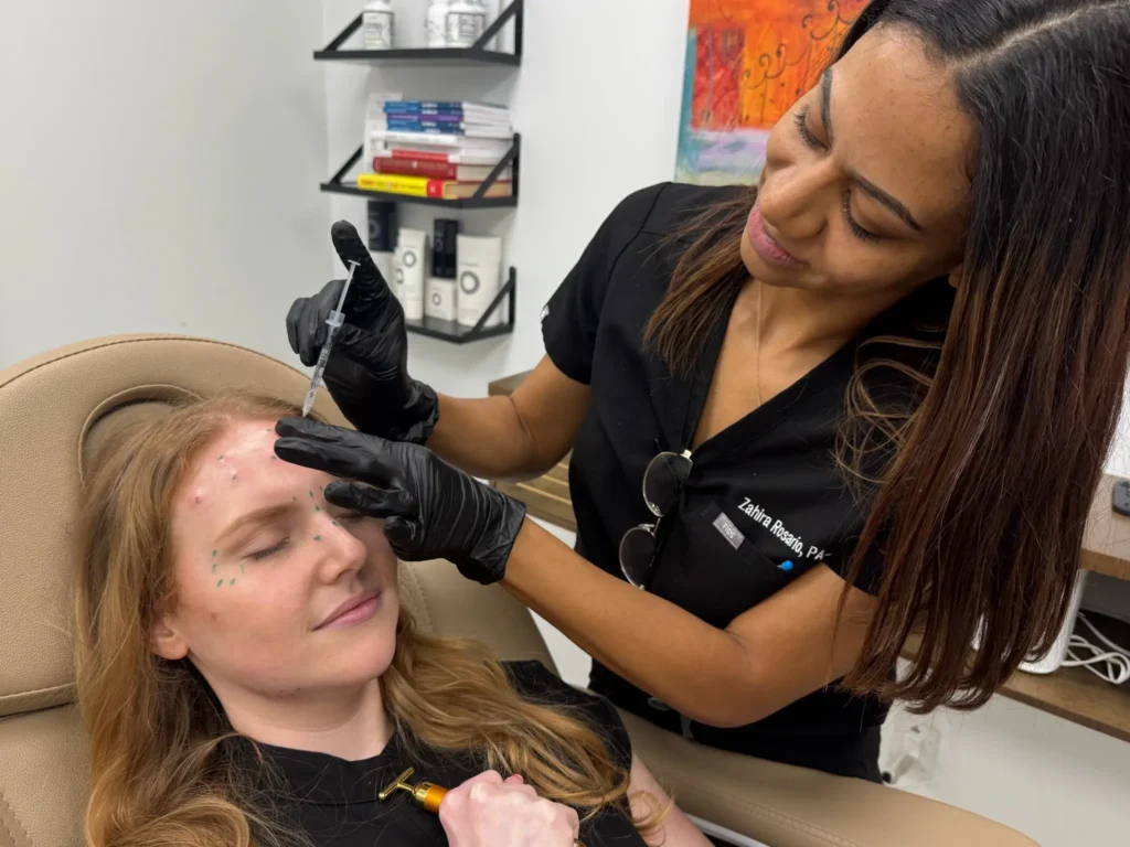 With our expert injector Zahira Rosario, PA-C, clients experience natural, beautiful results using Botox, Dysport, Daxxify, Sculptra, and Restylane fillers. Zahira’s artistry ensures subtle enhancements that rejuvenate without looking overdone.