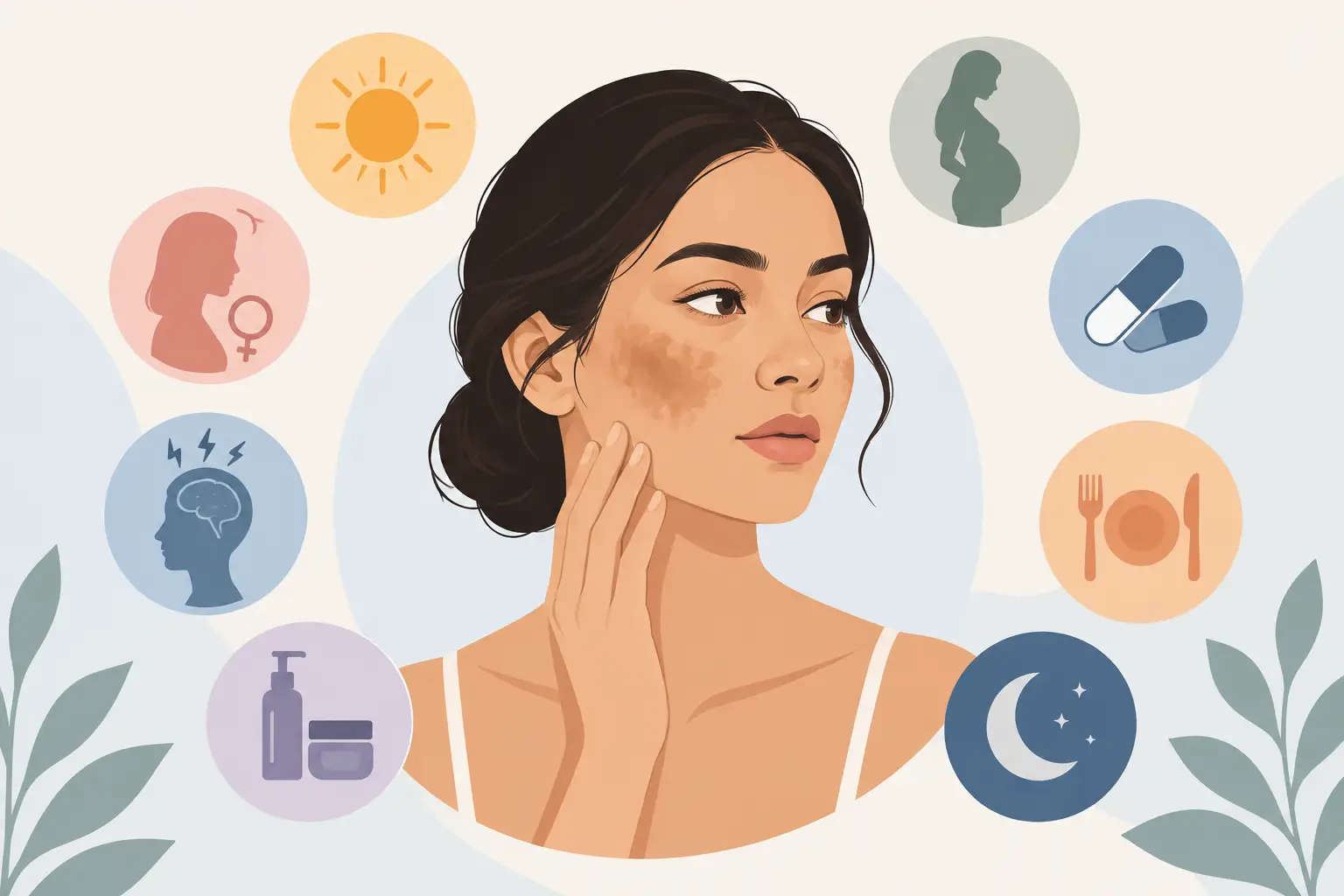 Home 2 What Causes Melasma Flare Ups? 8 Common Triggers