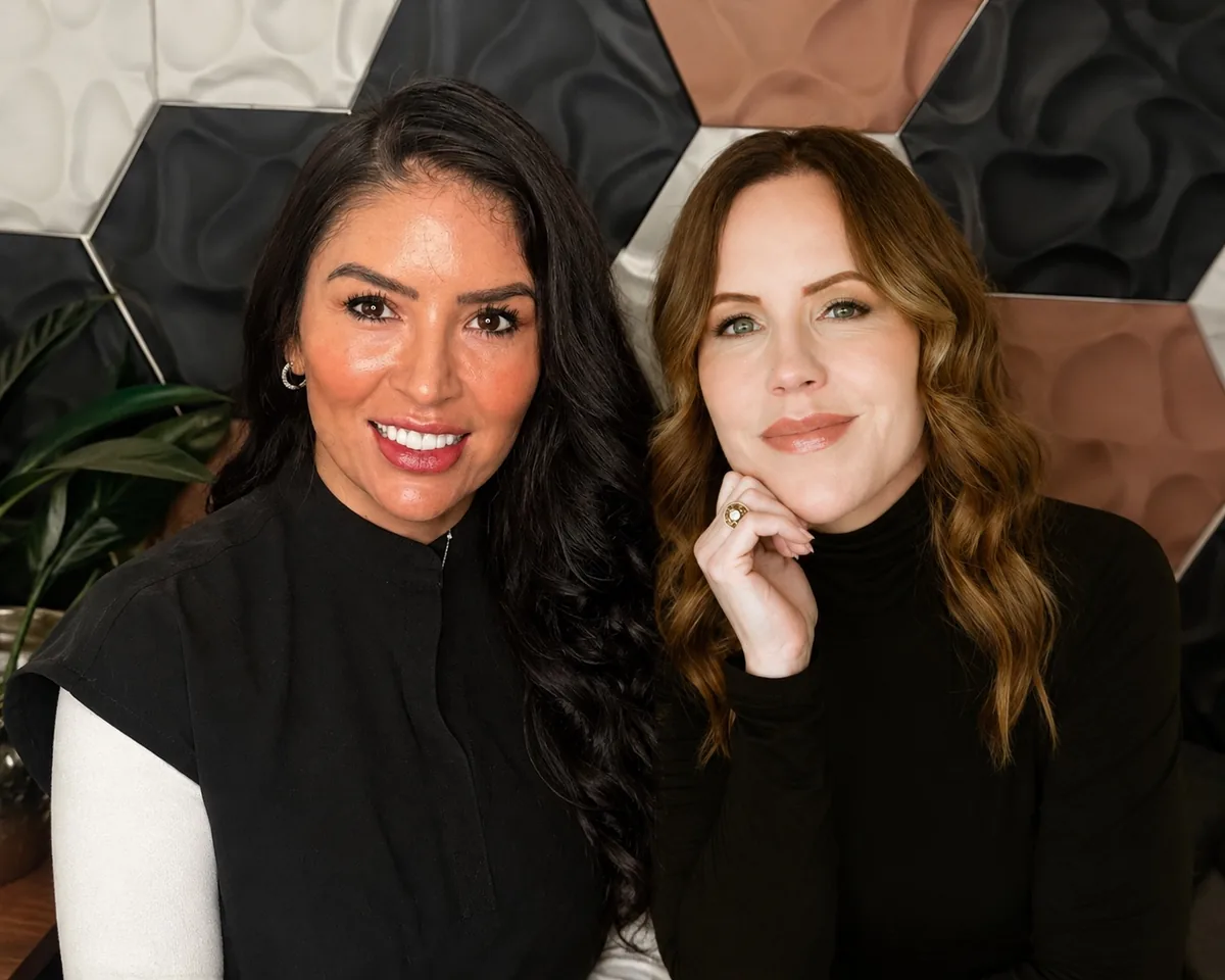 Recommended SEO Alt Text: Maria Coats, APRN, and Sheri Golden, expert aesthetic injectors at Perfectly Bare Laser in Tampa, specializing in Botox, fillers and facial rejuvenation.